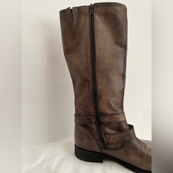 Zigi Soho Brown Leather Boots with buckles - Picture 6 of 10